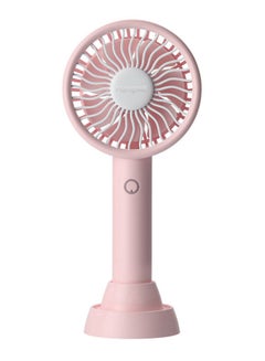 Buy Mini Handheld Cooling Fan JD00070P-WSQ Pink in UAE