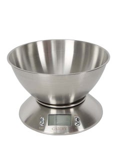 Buy Digital Food Scale With Bowl Silver 8.4inch in UAE