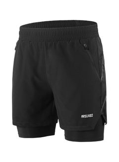 اشتري 2 in 1 Quick Drying Breathable Cycling Shorts 30x23سنتيمتر في السعودية