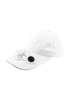 Buy Solar Powered Cool Fan Baseball Cap 30x12x20cm in Saudi Arabia