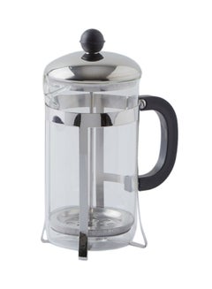 Buy Nessan French Press Coffee Maker Clear/Silver/Black in UAE