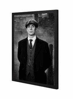 Buy Thomas Shelby Black Wall Art Painting With Pan Wooden Frame Black/White 43x53cm in Saudi Arabia