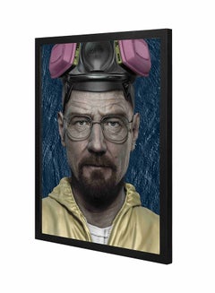 Buy Breaking Bad Wall Art Painting With Pan Wooden Frame Multicolour 43 x 53cm in Saudi Arabia