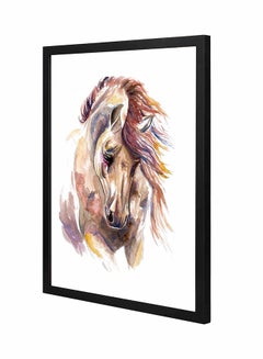 Buy Horse Painting Wooden Wall Art Multicolour 43x53centimeter in Saudi Arabia