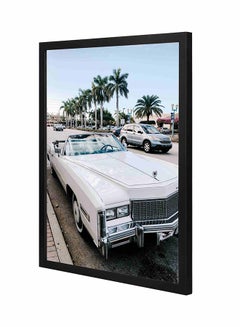 Buy Vintage  Coupe Wall Art Painting With Pan Wooden Frame Multicolour 43x53centimeter in Saudi Arabia