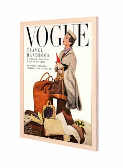 اشتري لوحة فنية لديكور الحائط بإطار خشبي تمثل مجلة "Vogue" متعدد الألوان 43x53Ø³Ù†ØªÙŠÙ…ØªØ± في السعودية