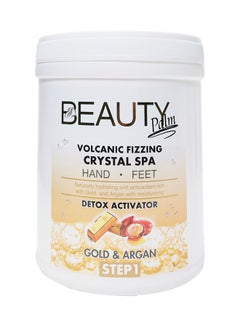 اشتري مستحضر Volcanic Fizzing Crystal Spa للاستحمام بخلاصة الذهب والأرجان 1000مل في الامارات