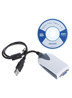 Buy USB 2.0 To VGA Display Adapter With Disc Driver CD UV180 Multicolour in UAE