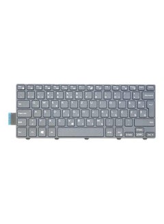 Buy Backlit Keyboard For Dell Inspiron 3441/3442/5442/5445 - English/Arabic Black in UAE