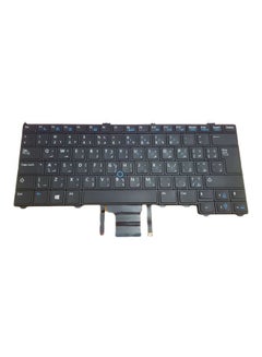 اشتري لوحة مفاتيح لاتيتيود سلكية بإضاءة خلفية - باللغتين العربية والإنجليزية أسود في الامارات