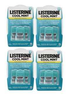 Buy Pack Of 4 Cool Mint Pocketpaks Breath Strip in UAE