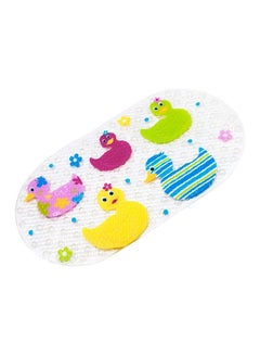 Buy Shower Mat With Suction Cups Multicolour 38x69centimeter in Saudi Arabia