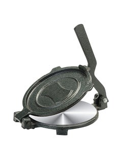 Buy Stainless Steel Plate Chapati Press Black/Silver Plate Dia 17.5/18.5 cm in UAE