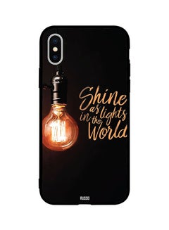 اشتري غطاء حماية واقٍ لهاتف أبل آيفون X غطاء حماية واقِ بطبعة عبارة (Shine As Lights) في مصر