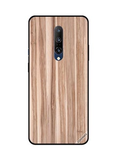 Buy Protective Case Cover For OnePlus 7 Pro Light Brown Wood Pattern in Saudi Arabia