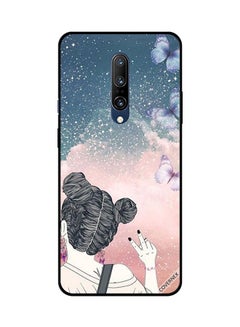 Buy Protective Case Cover For OnePlus 7 Pro Girl Making Victory Sign in UAE