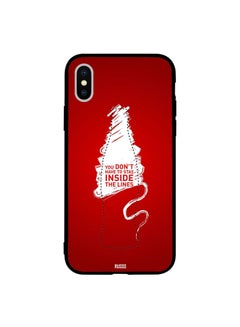 Buy Protective Case Cover For Apple iPhone XS Inside The Lines in Egypt