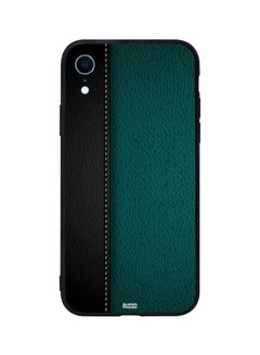 اشتري Skin Case Cover -for Apple iPhone XR Black And Green Leather Pattern Black And Green Leather Pattern في مصر