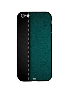 اشتري Skin Case Cover -for Apple iPhone 6s Plus Black and Green Leather Pattern Black and Green Leather Pattern في مصر