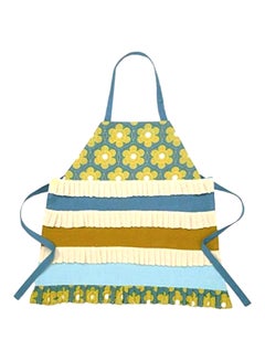 Buy Cotton Apron Blue/Beige 20x0.1x23inch in Egypt