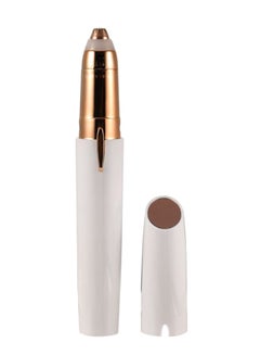 Buy Electric Eyebrow Epilator White/Gold in Saudi Arabia