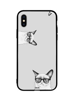 Buy Skin Case Cover -for Apple iPhone X Angry Cat Gives Look Angry Cat Gives Look in Egypt