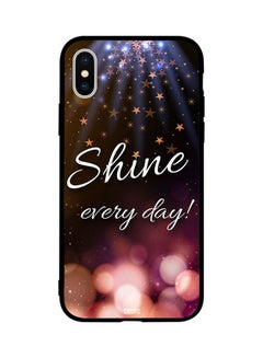 اشتري غطاء حماية واقٍ لهاتف أبل آيفون X بطبعة تحمل عبارة "Shine Everyday" في مصر