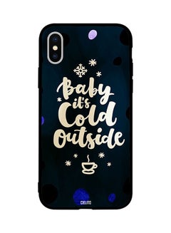 اشتري غطاء حماية واقٍ لهاتف أبل آيفون X طبعة عبارة Baby Its Cold Outside 2 في مصر