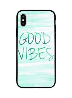 Buy Skin Case Cover -for Apple iPhone X Good Vibes Blue Waves Good Vibes Blue Waves in Egypt