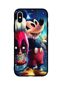 Buy Protective Case Cover For Apple iPhone XS Evil Mickey Mouse with Deadpool Head in Hand in Egypt