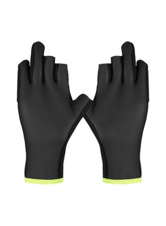 اشتري Fingerless Anti-Slip Water Resistant Neoprene Fishing Gloves 22 X 18سنتيمتر في الامارات