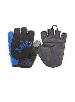 اشتري Half Finger Breathable Shock Absorbing Padded Sports Cycling Gloves 22 X 16سنتيمتر في الامارات