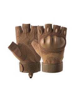 اشتري Half Finger Outdoor Knuckle Non-slip Wear-resistant Cycling Gloves 23 X 23سنتيمتر في الامارات