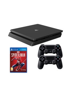 اشتري PlayStation 4 Slim  500 GB Spiderman With 2 DUALSHOCK Controllers في السعودية