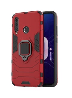 اشتري Protective Case Cover With Finger Ring For Huawei P30 Lite/Nova 4e Red في السعودية