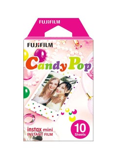 Buy 10-Sheet Instax Candy Pop Instant Flim White/Blue/Green in Saudi Arabia