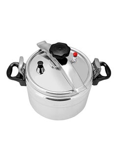 Buy Aluminium Pressure Cooker Silver/Black 9Liters in Saudi Arabia