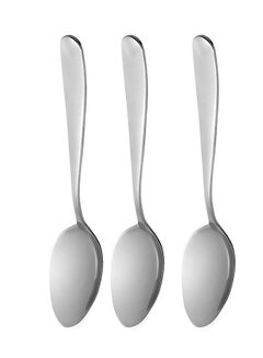 Buy 3-Piece Table Spoon Set Silver in UAE