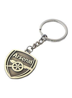 Buy Arsenal Football Club Logo Engraved Keychain Gold/Silver in Saudi Arabia