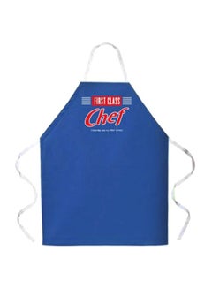 اشتري Adjustable First Class Chef Printed Apron Dark Blue/Red One Size في مصر