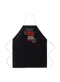 Buy Fully Adjustable Apron Black/Red 27x34inch in Egypt