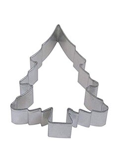 Buy Christmas Tree Cookie Cutter Silver 5inch in UAE