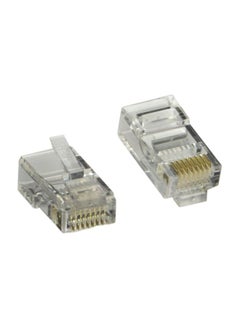 Buy Pack Of 10 RJ45 Connector White in Saudi Arabia