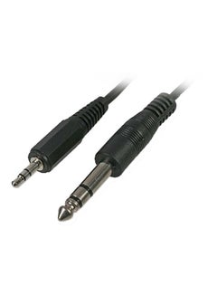 Buy 3.5mm To 6.3mm Aux Audio Cable Black in Saudi Arabia