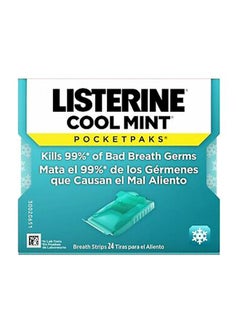 Buy 24-Strip Cool Mint Pocket Pack Fresh Breath Blue in UAE