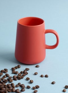 Buy Frosted Ceramic Coffee Mug Coral in Saudi Arabia