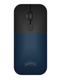 اشتري Multiple Languages Translator Voice Type Wireless Mouse أسود/أزرق في السعودية