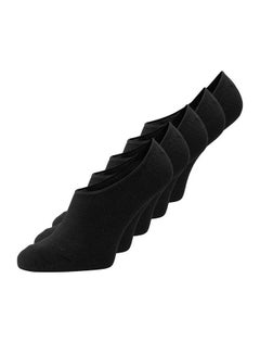 Buy 5-Piece Basic Multi Short Socks Black in Saudi Arabia