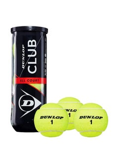 Buy 3-Piece Club All Court  Tennis Balls in UAE