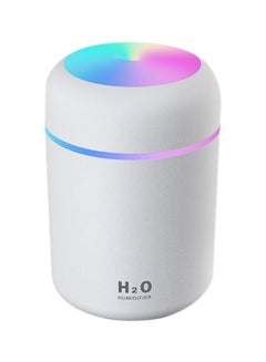 Buy USB Air Humidifier With LED Light White in Saudi Arabia